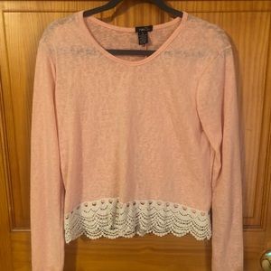 Long sleeve crop top